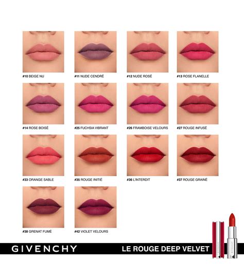 givenchy le rouge deep velvet lipstick rouge graine|givenchy sheer velvet 27.